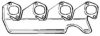 ELRING 343.847 Gasket, exhaust manifold